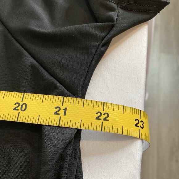 Jordan Taylor Women's Black Cutout Sleeve Tunic Top Size‎ XL Minimalist Stretchy - Picture 3 of 10